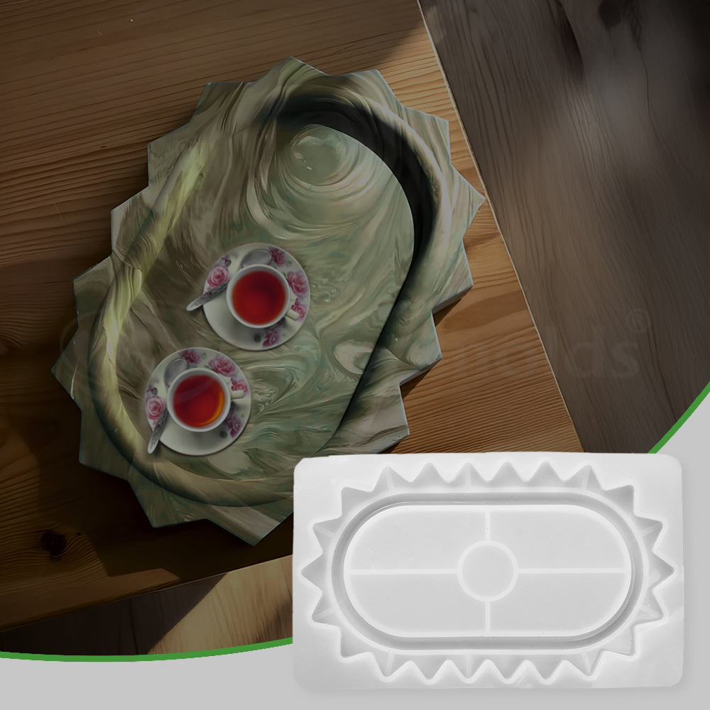 SILICOMOLDS - 9" Oval Agate Trinket Mold- URP221RM